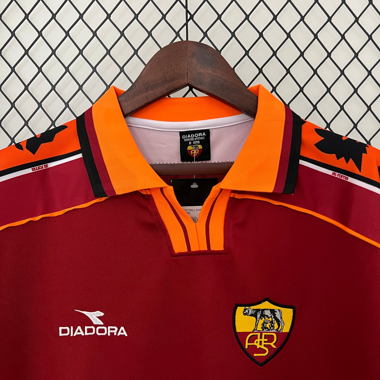 AS Roma. Camiseta local 1998-1999