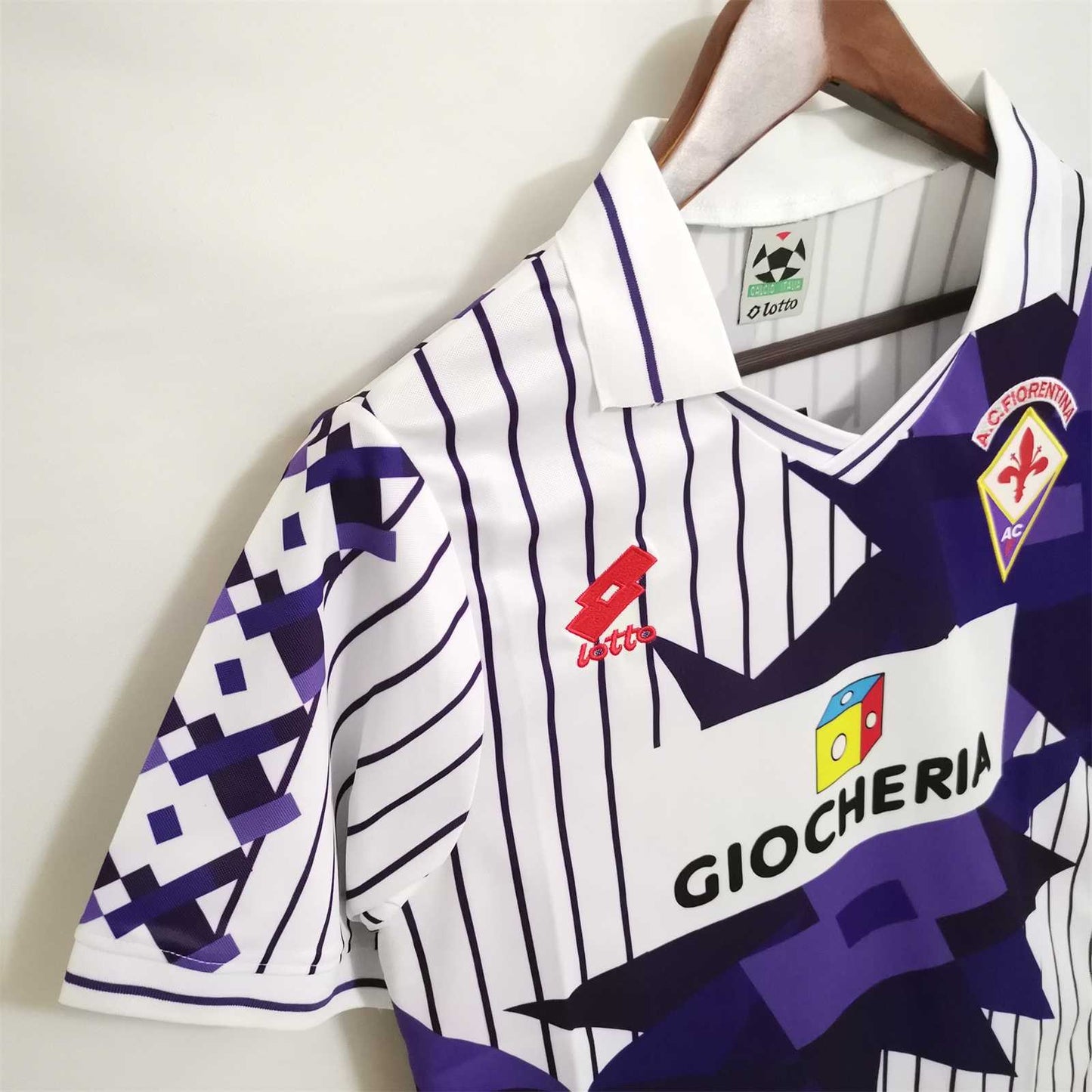 Fiorentina. Camiseta visitante 1991-1992