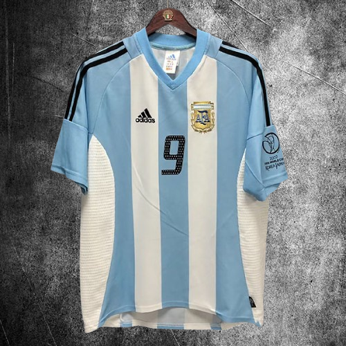Selección de Argentina. Camiseta local 2002