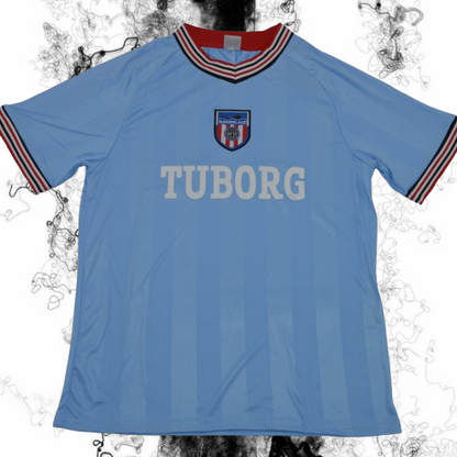 Sunderland. Camiseta visitante 1986-1987