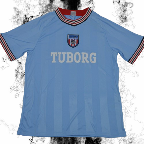 Sunderland. Camiseta visitante 1986-1987