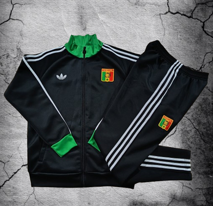 Senegal. Buzo 2026 Negro (Cierre Completo)
