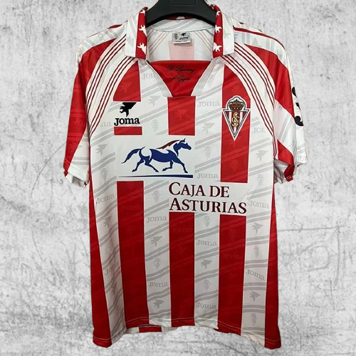 Sporting de Gijon. Camiseta local 1995-1996