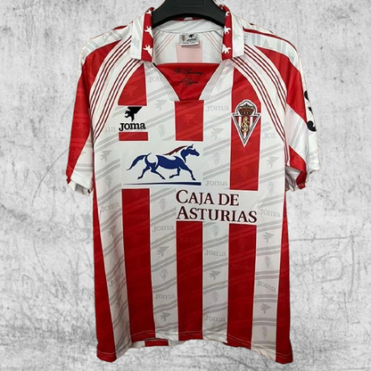 Sporting de Gijon. Camiseta local 1995-1996