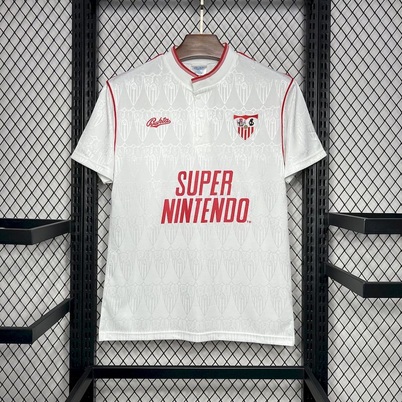 Sevilla. Camiseta local 1991-1992