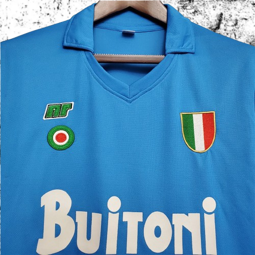 Napoli. Camiseta local 1987-1988