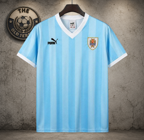 Selección de Uruguay. Camiseta local 1990