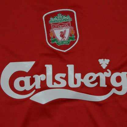 Liverpool. Camiseta local 2002-2004