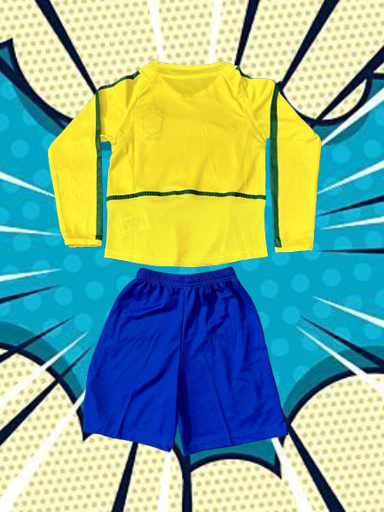 Selección de Brasil. Kit Niño local Manga Larga 2002