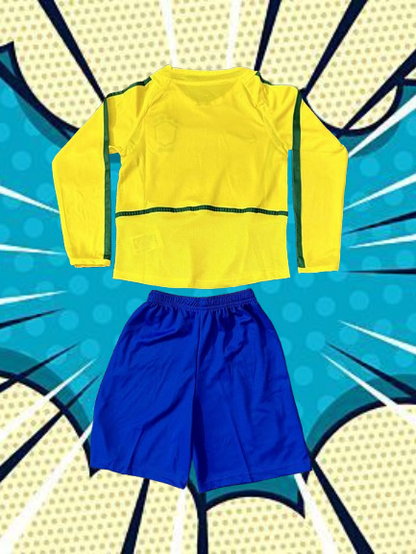 Selección de Brasil. Kit Niño local Manga Larga 2002