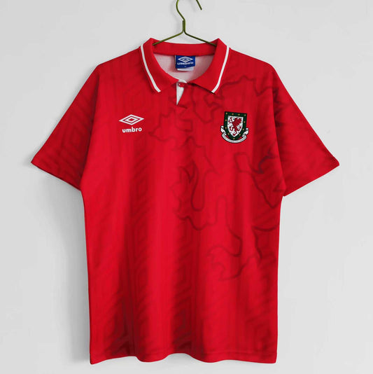 Selección de Gales. Camiseta local 1992-1994