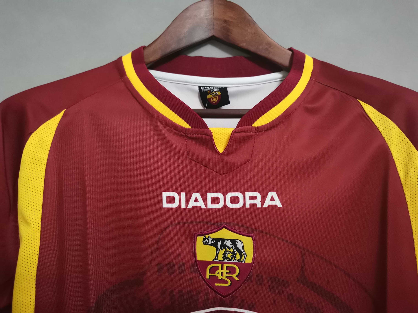 AS Roma. Camiseta local 1997-1998