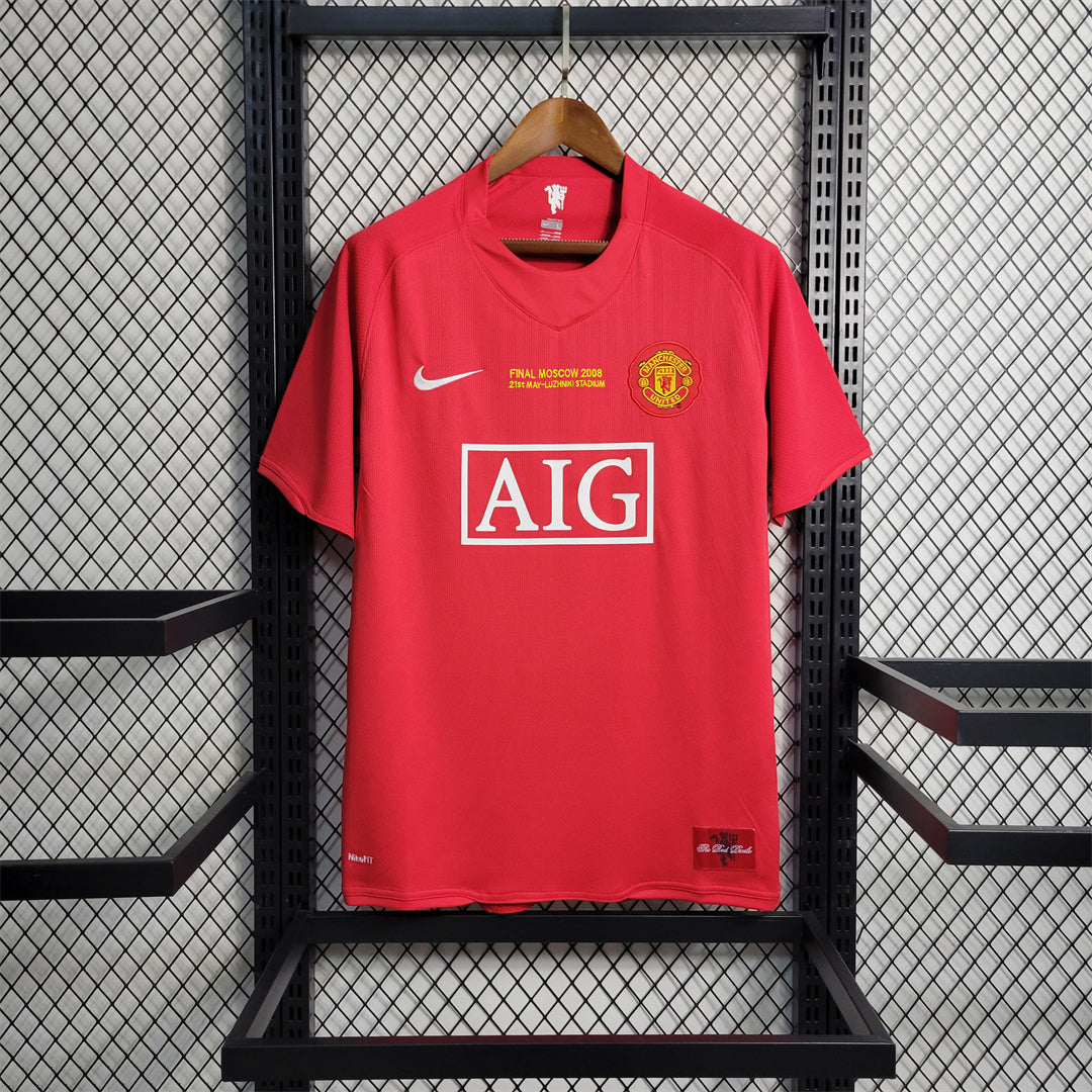 Manchester United. Camiseta local 2007-2008