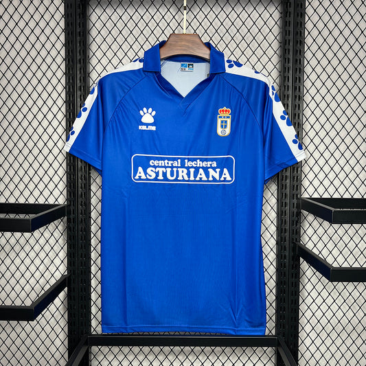 Real Oviedo. Camiseta local 1990-1991