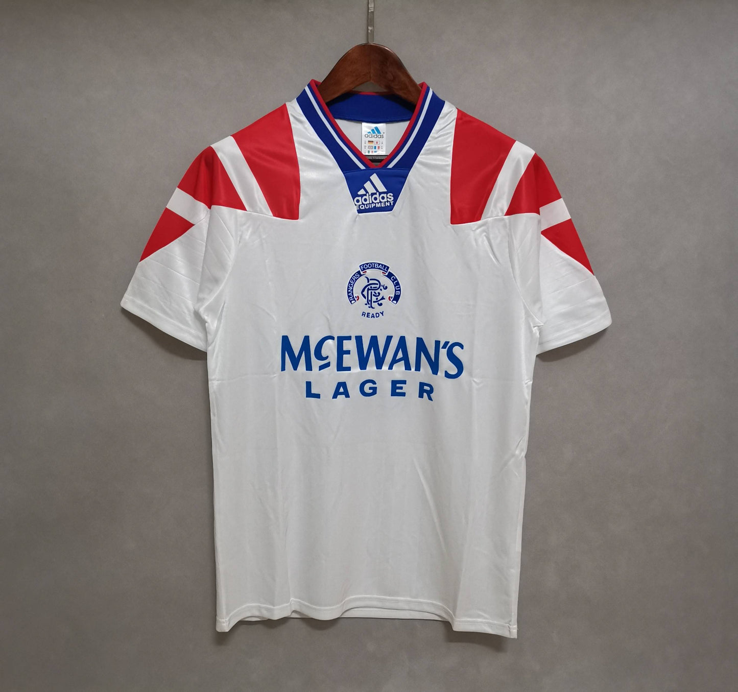 Rangers. Camiseta visitante 1992-1994