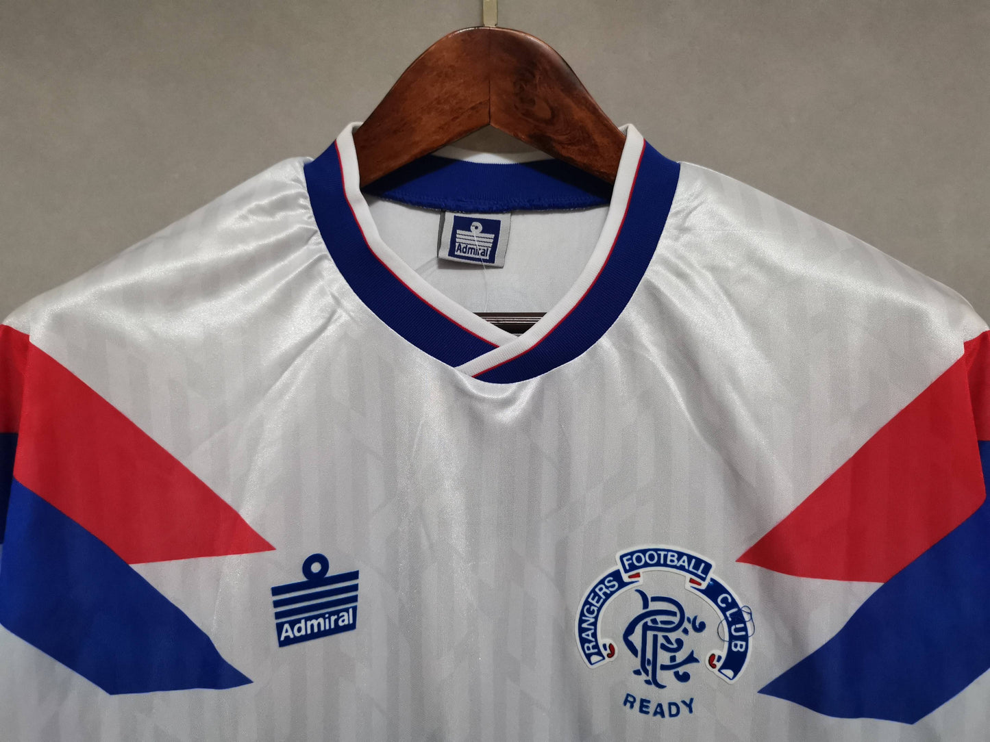 Rangers. Camiseta visitante 1990-1992