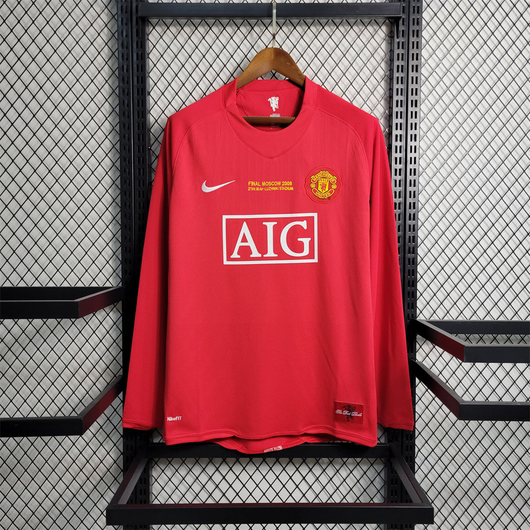 Manchester United. Camiseta local 2007-2008