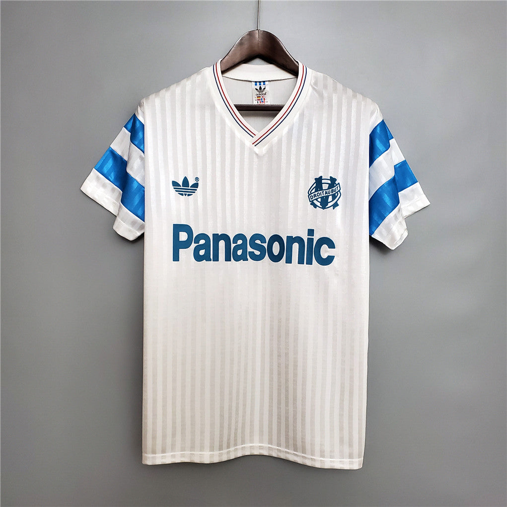 Marsella. Camiseta local 1990-1991