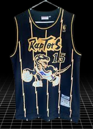 Toronto Raptors. Vince Carter Black&Gold 1998-1999